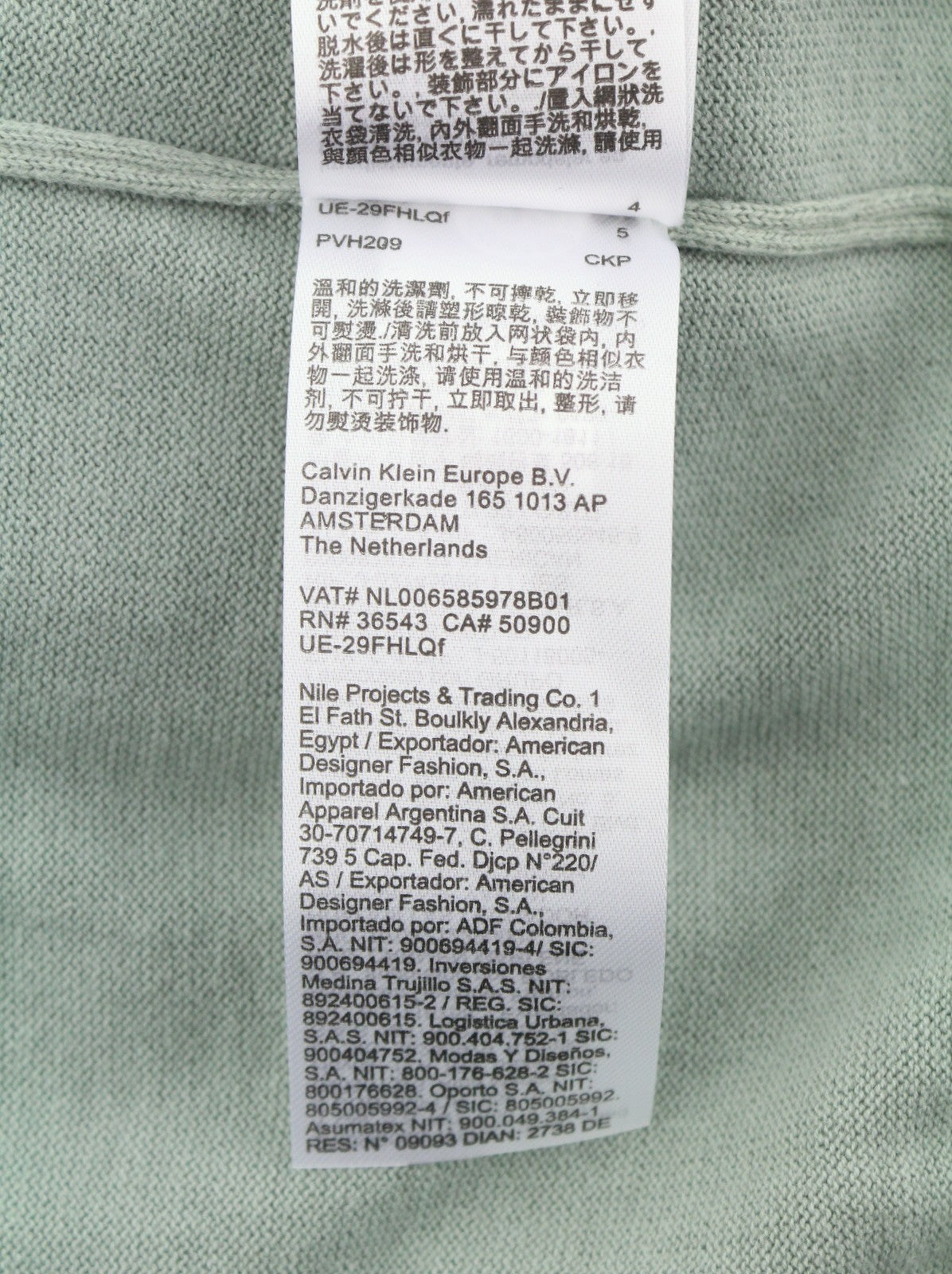 CALVIN KLEIN Cotton Silk Blend Men Jumper S Slate Grey Crew Neck Knit Pullover