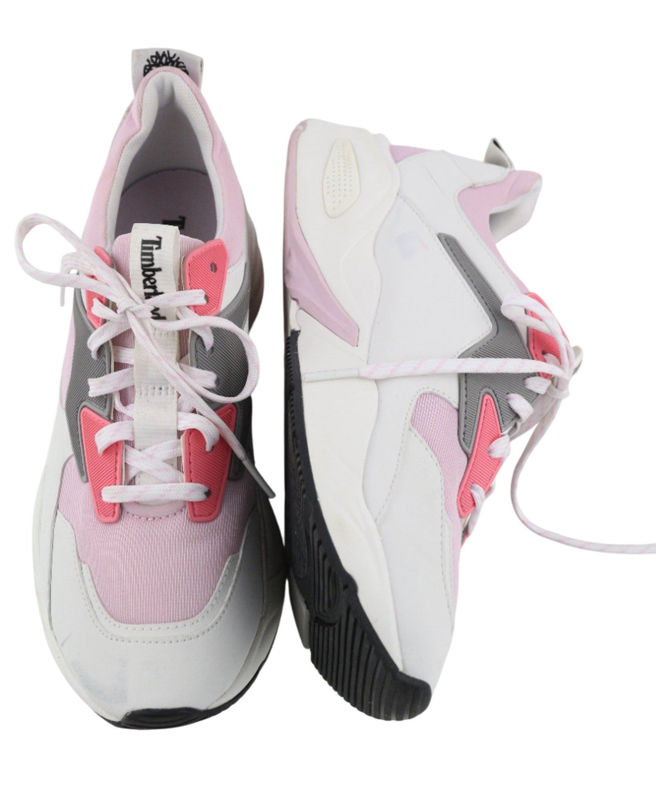 TIMBERLAND A2FM5-A4519 Women's Trainers EU38.5/39 Pink White Low-Top Textile