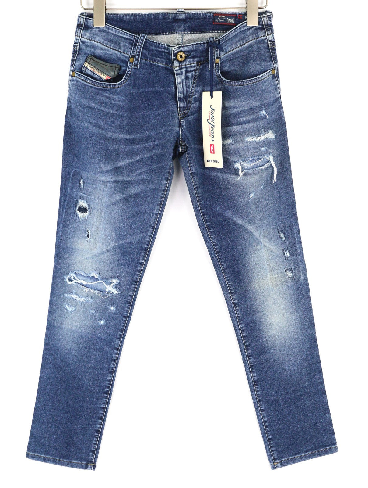 DIESEL Grupee-NE 0607U Women's Jeans W27 Jogg Sweat Super Slim Skinny RRP250