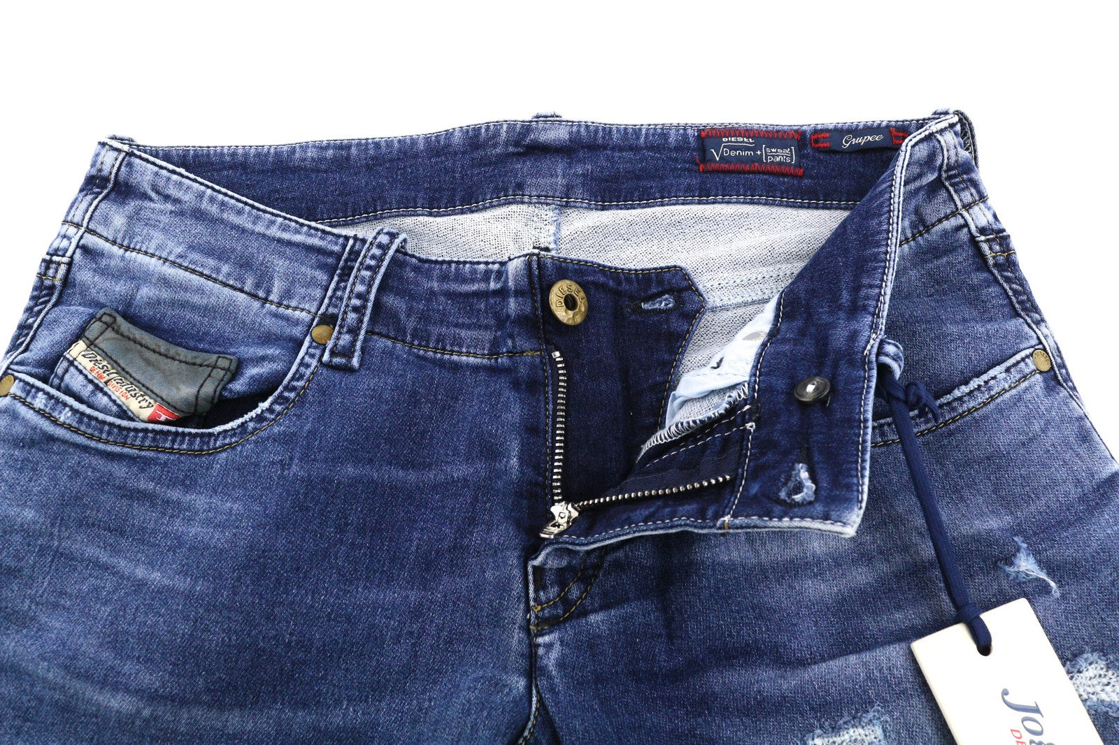 DIESEL Grupee-NE 0607U Women's Jeans W27 Jogg Sweat Super Slim Skinny RRP250