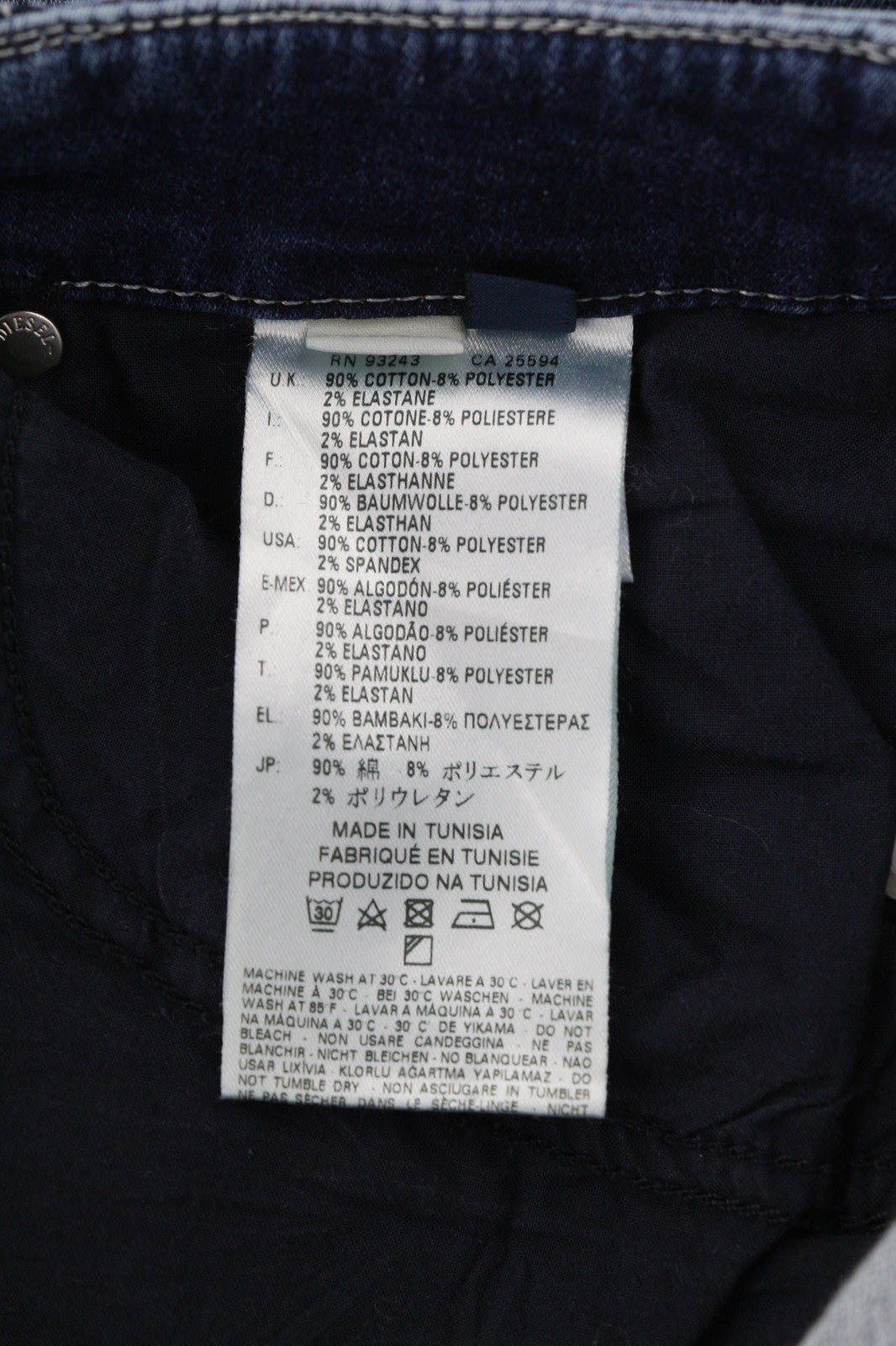 DIESEL Grupee-NE 0607U Women's Jeans W27 Jogg Sweat Super Slim Skinny RRP250