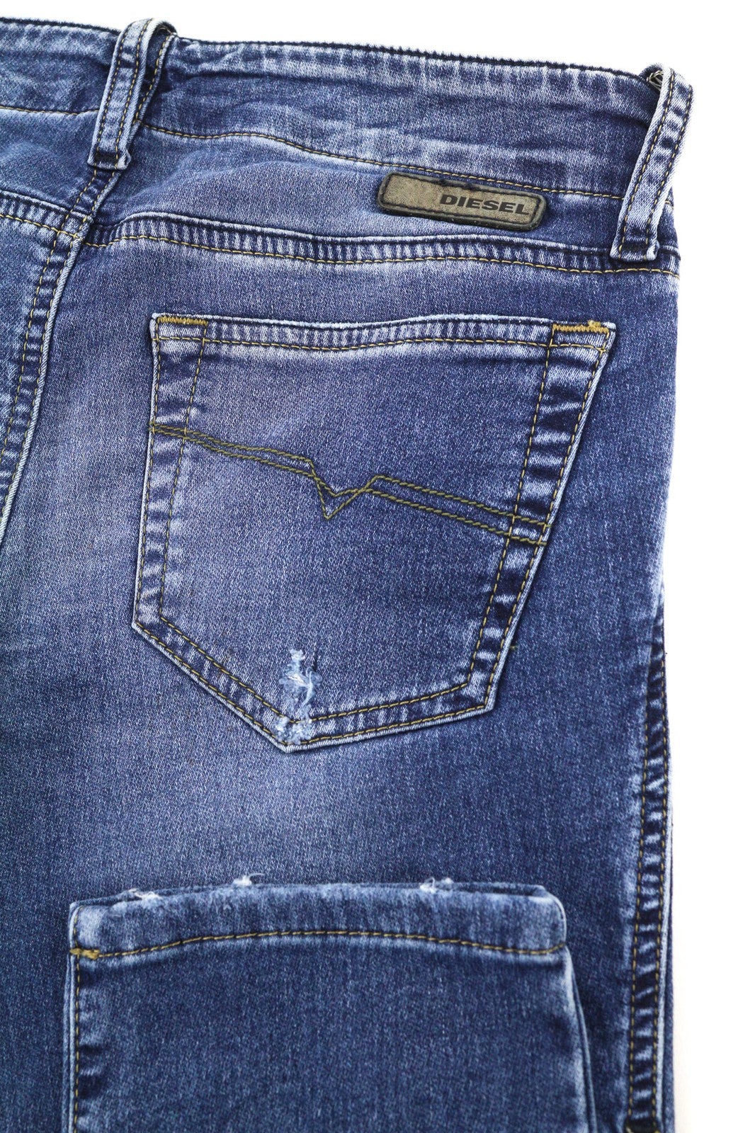 DIESEL Grupee-NE 0607U Women Jeans W25 Jogg Sweat Super Slim Skinny RRP250