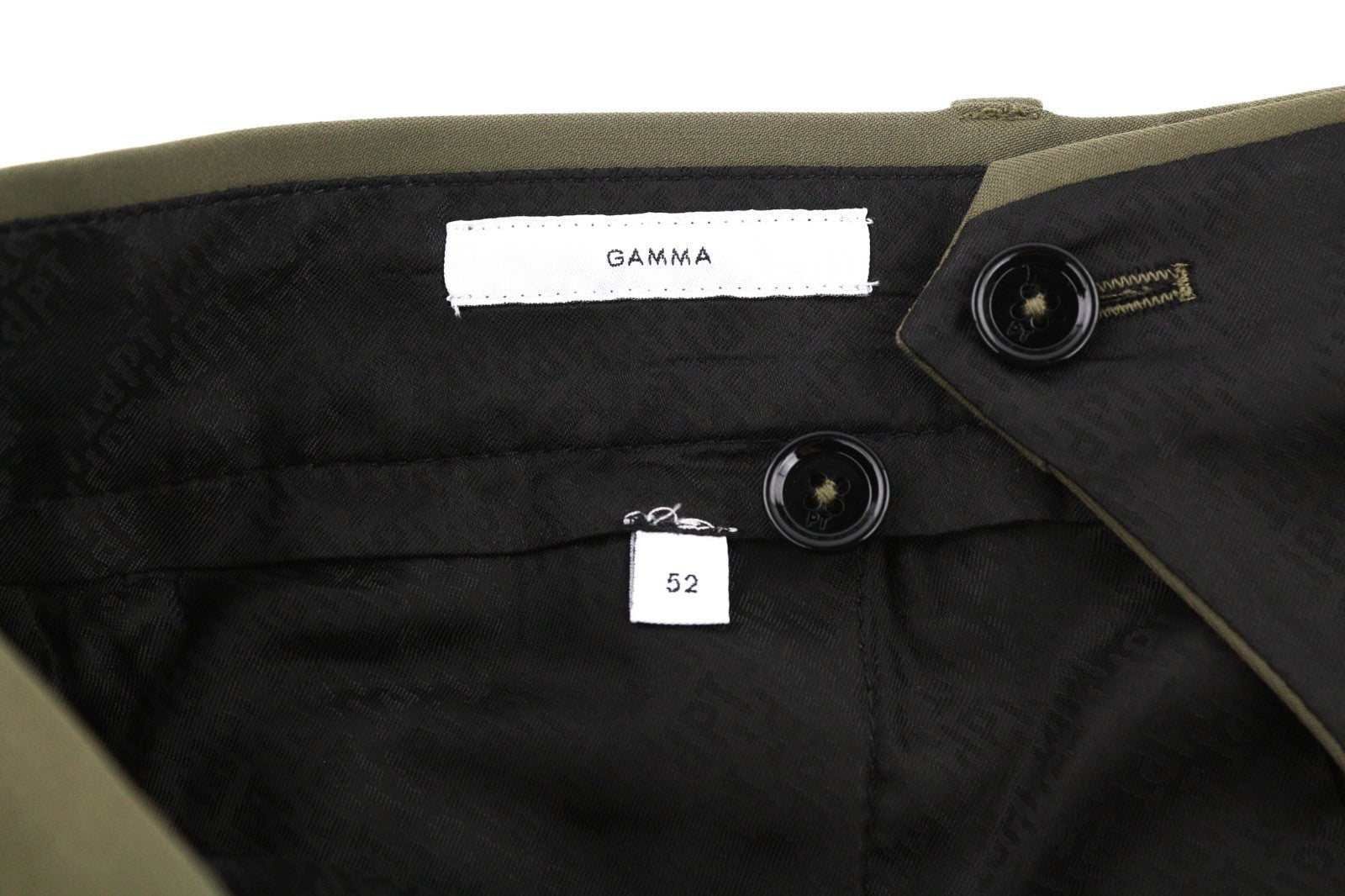 PT TORINO Gamma Men's Trousers 52 W37 Khaki Slim Cargo Stretchy Zip Pockets