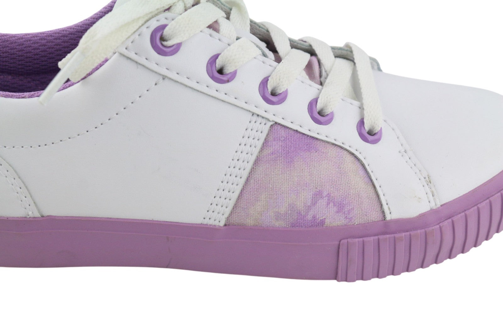 TIMBERLAND A2EPS-A44118 Women's Trainers EU37/37.5 Purple Leather Low-Top Laced
