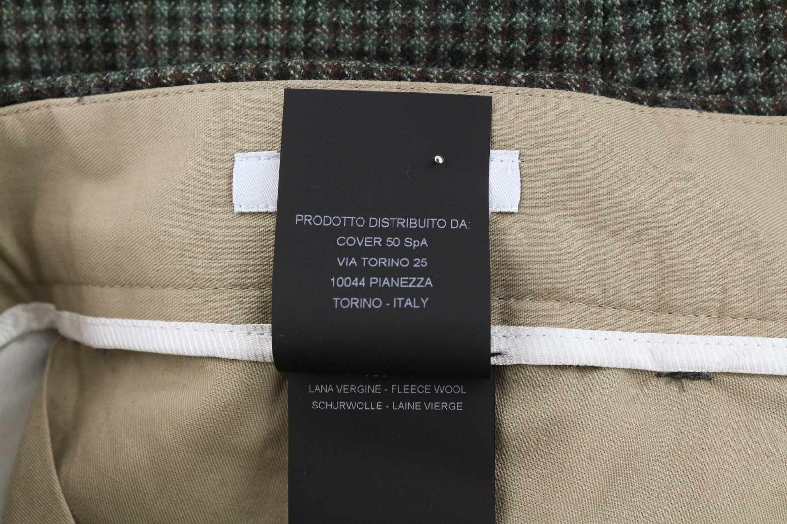 PT TORINO Men's Trousers 48 W34 Grey Soft Fit Pure Wool Patterned Pleated