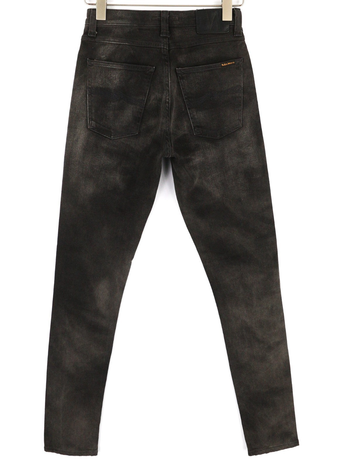 NUDIE JEANS Pipe Led Men's Jeans W28/L32 Grey Marble Organic Skinny Washed Logo