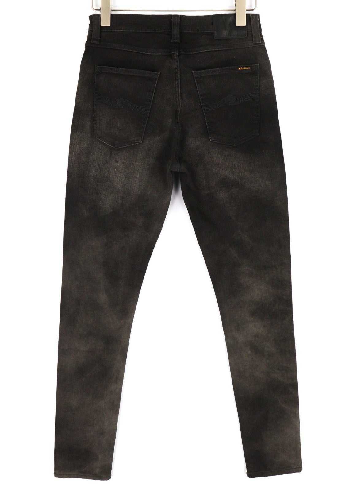 NUDIE JEANS Pipe Led Men's Jeans W30/L32 Grey Marble Organic Skinny Washed Zip