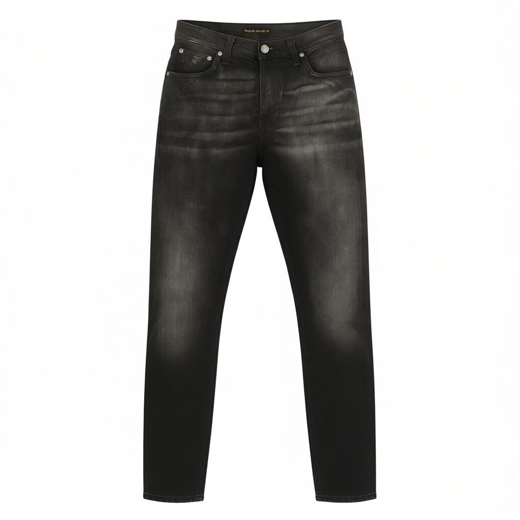 NUDIE JEANS Pipe Led Men's Jeans W30/L32 Grey Marble Organic Skinny Washed