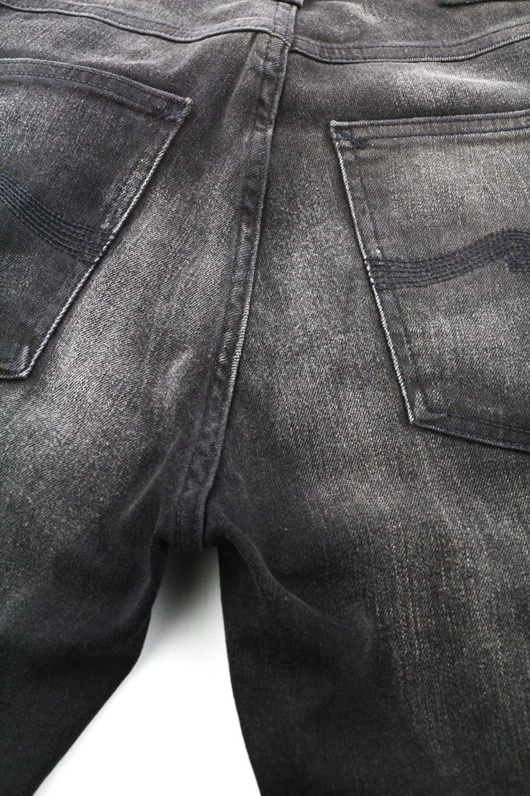 NUDIE JEANS Pipe Led Men's Jeans W30/L32 Grey Marble Organic Skinny Washed