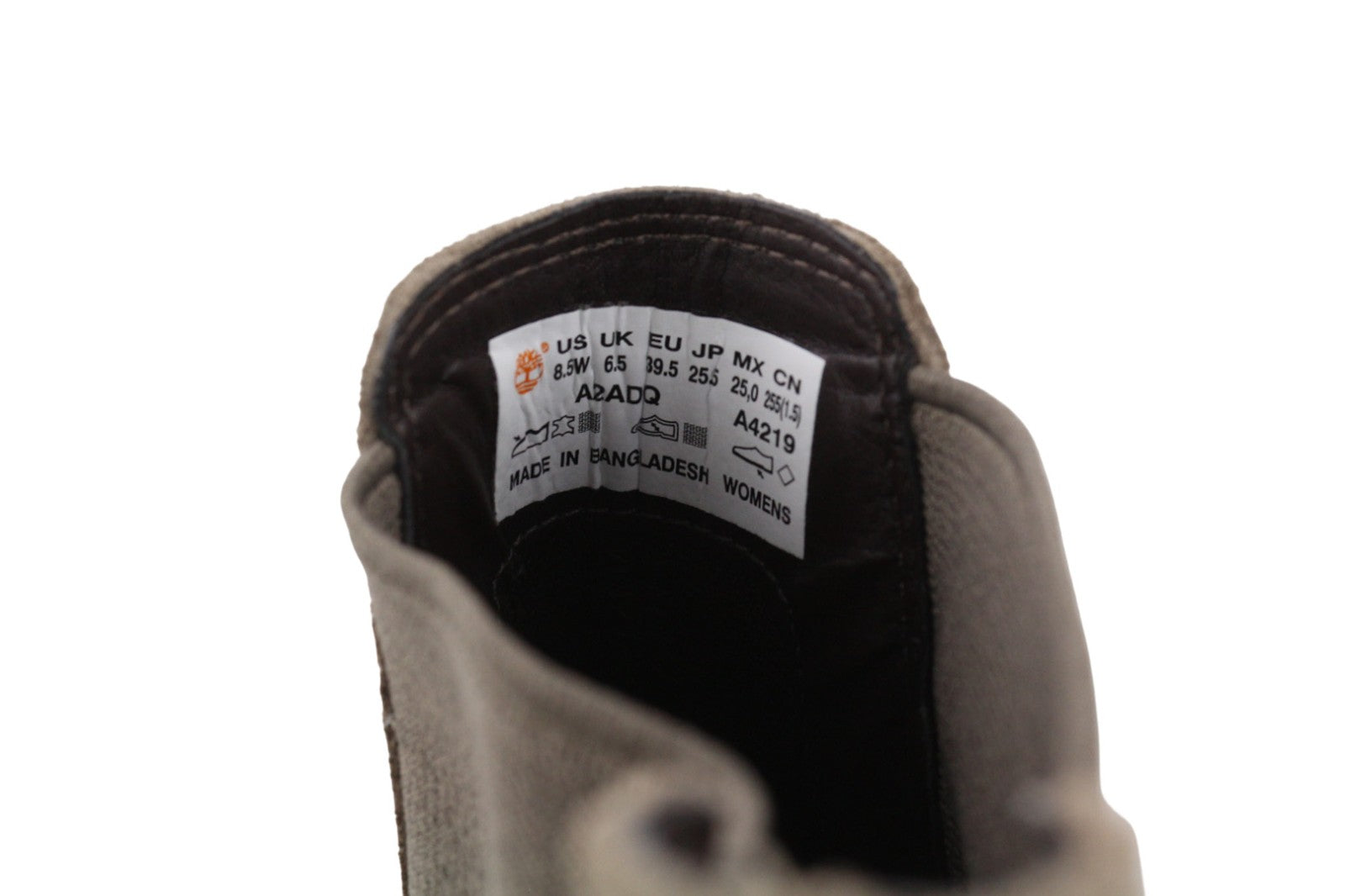 TIMBERLAND A2ADQ-A4219 Women's Shoes EU39/39.5 Brown Grey Leather Ankle Boots