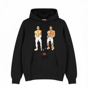 DIESEL Ginn-Hood-P1 Men's Unisex Hoodie 2XS Black Soft Pullover Kangaroo RRP195