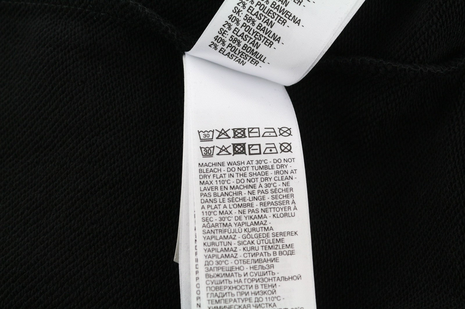 DIESEL S-Ummer-B2 Men's Hoodie XS Black Logo Pull On Kangaroo Pocket RRP150