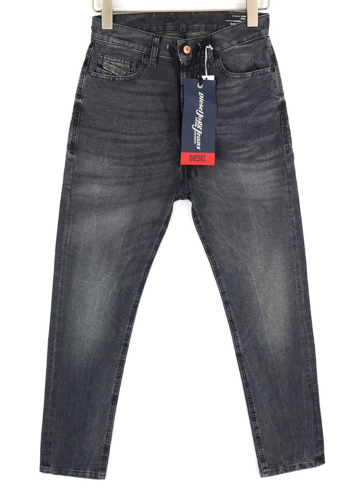 DIESEL D-Vider CB-NE 0090H Men's Jeans W26 Blue Jogg Sweat Carrot Stretch Fit