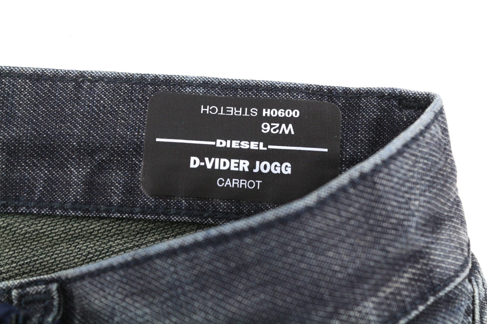 DIESEL D-Vider CB-NE 0090H Men's Jeans W26 Blue Jogg Sweat Carrot Stretch Fit