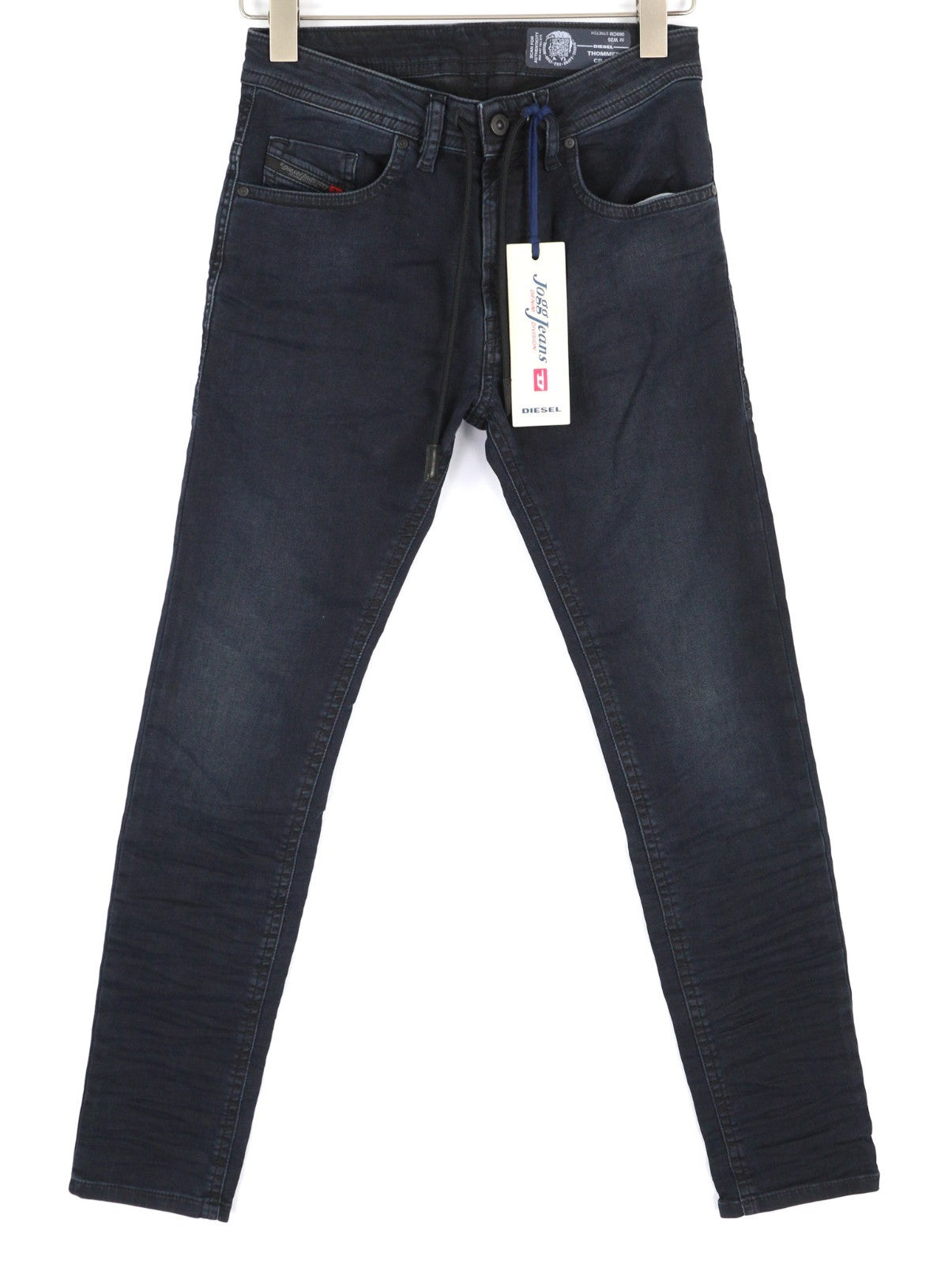 DIESEL Thommer CB-NE 069CM Men's Jeans W26 Dark Blue Jogg Sweat Slim Stretch