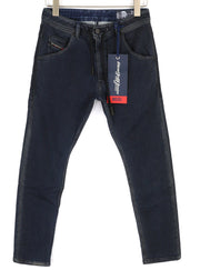 DIESEL Krooley CB-NE 069HY Men's Jeans W26 Blue Jogg Sweat Tapered Stretch
