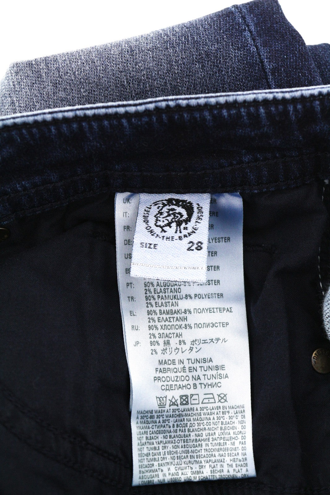 DIESEL Thommer CB-NE 0699Z Men's Jeans W28 Blue Jogg Sweat Slim Fit Stretch