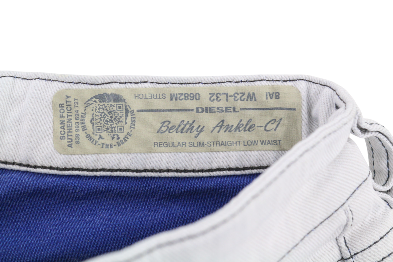 DIESEL Belthy Ankle-C1 0682M Women's Jeans W23/L32 Blue Slim Straight Stretch