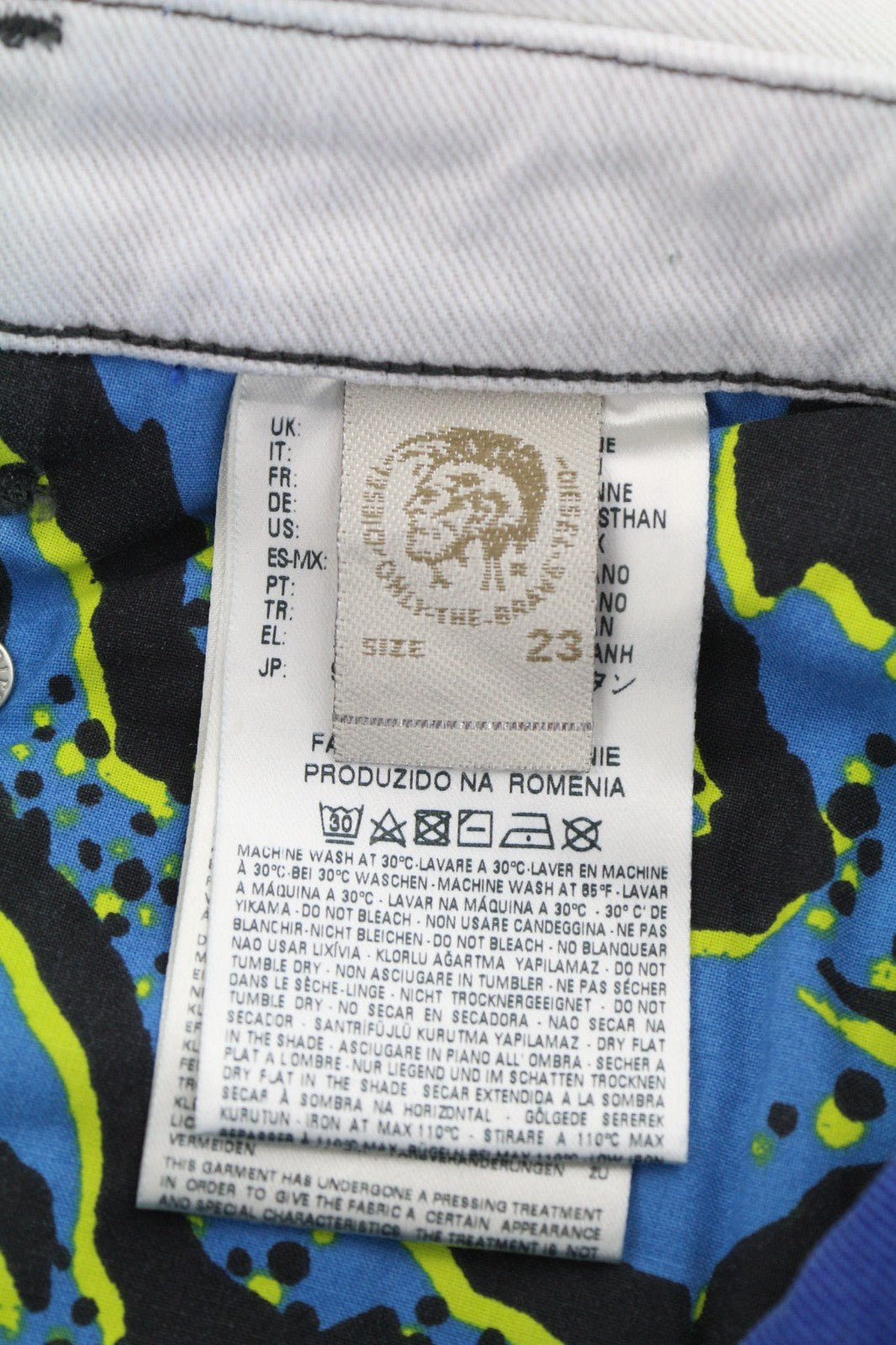 DIESEL Belthy Ankle-C1 0682M Women's Jeans W23/L32 Blue Slim Straight Stretch