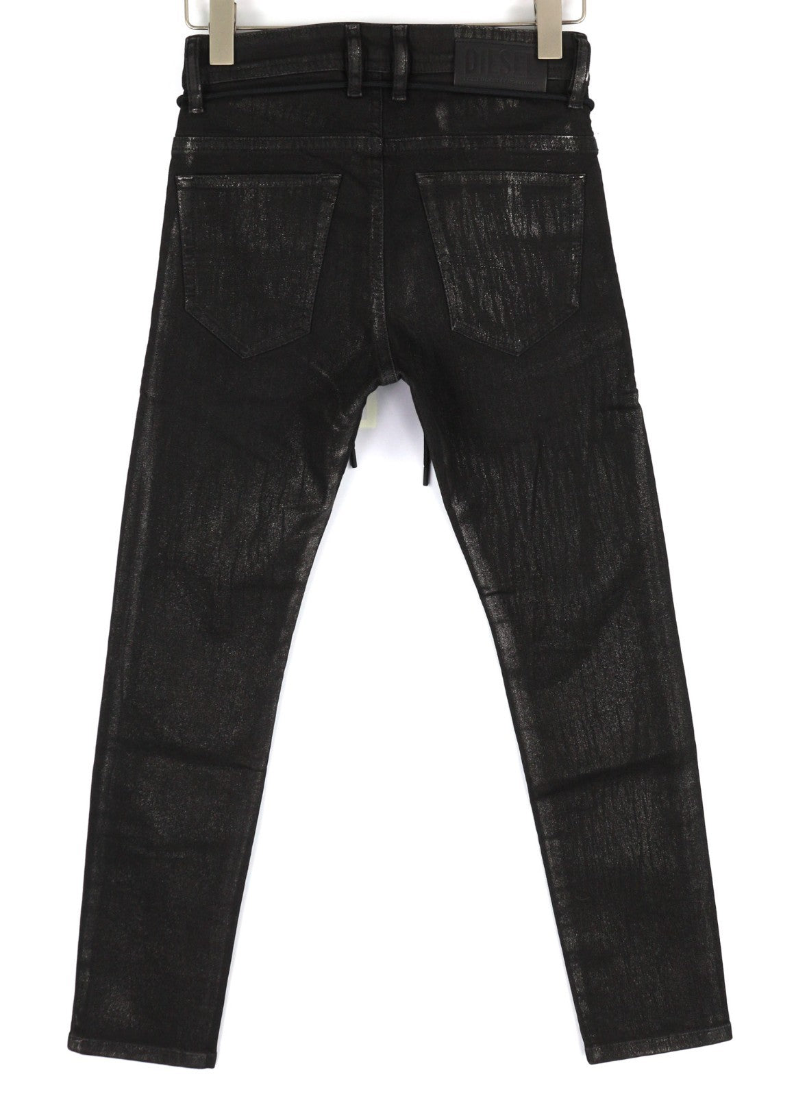 DIESEL Thommer CB-SP1-NE 0098U Men's Jeans W26 Black Coated Jogg Slim Fit