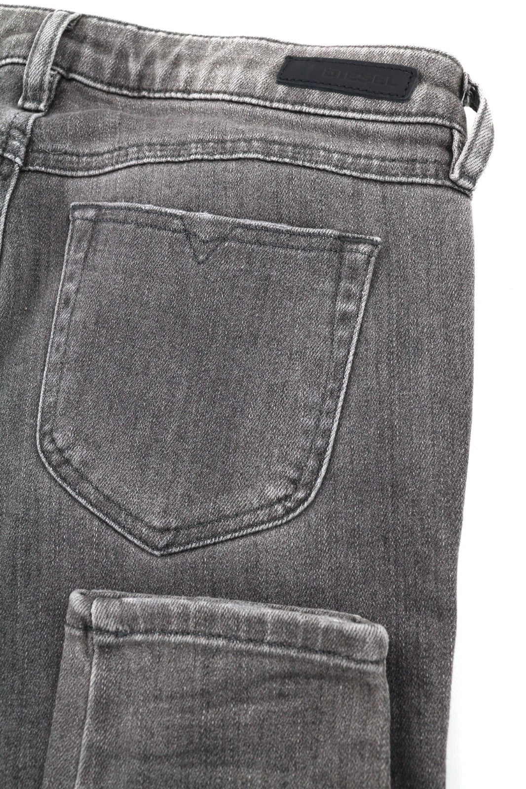 DIESEL Gracey 084GT Women's Jeans W27/L32 Grey Super Slim Skinny Ripped Wash