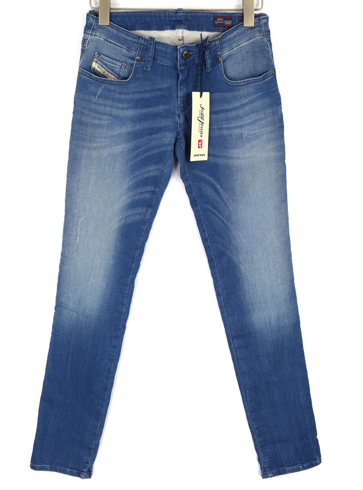 DIESEL Grupee-NE 0837T Women's Jeans W27 Blue Jogg Sweat Super Slim Skinny