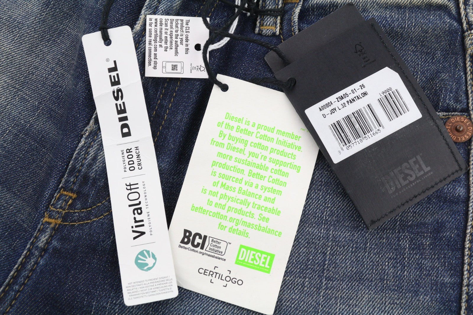 DIESEL D-Joy Z9A05 Women's Jeans W26/L32 Blue Slim Stretch Washed Five Pocket