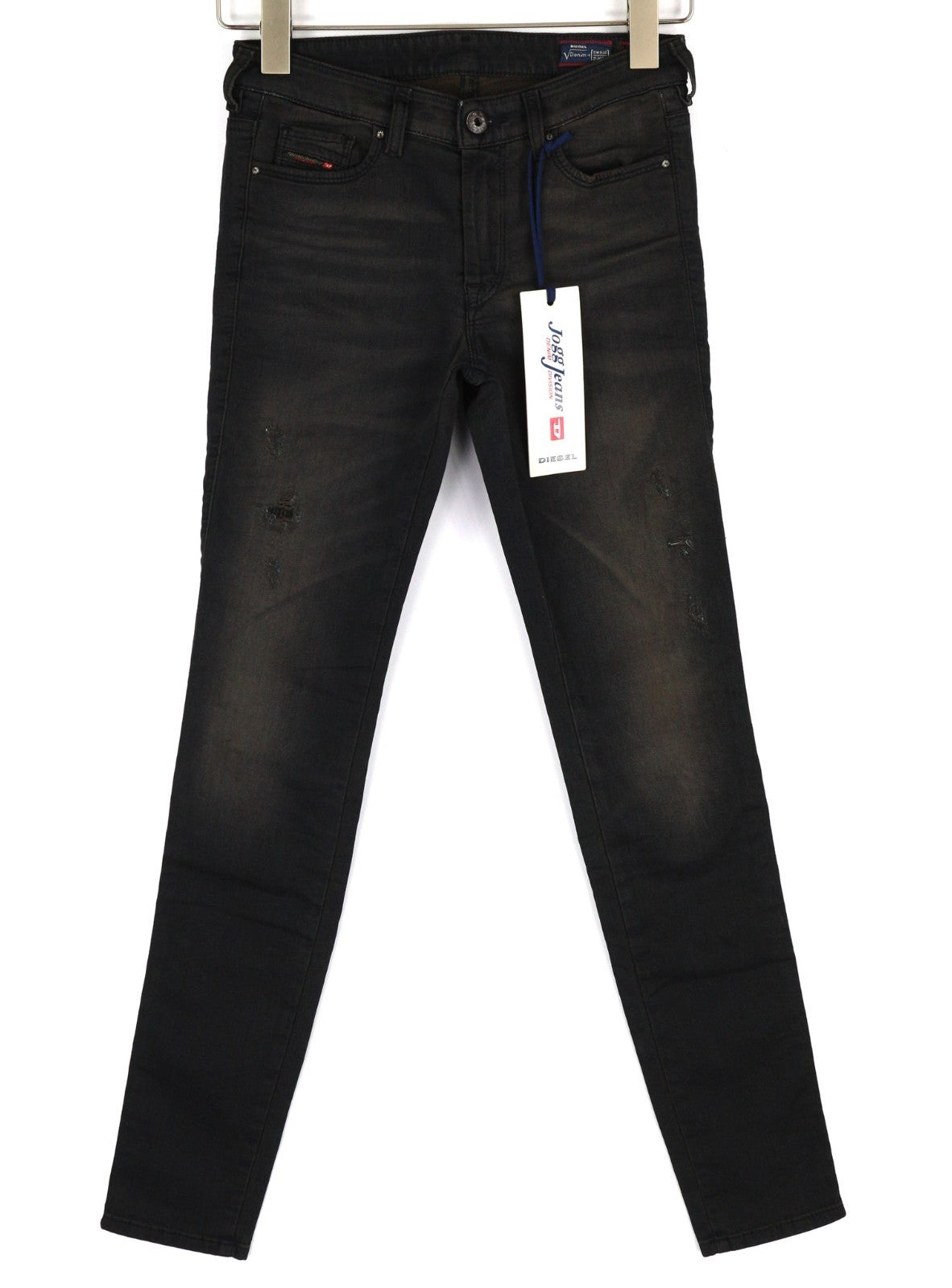 DIESEL Doris-NE 0669Q Women's Jeans W25 Blue Jogg Sweat Slim Skinny Stretch