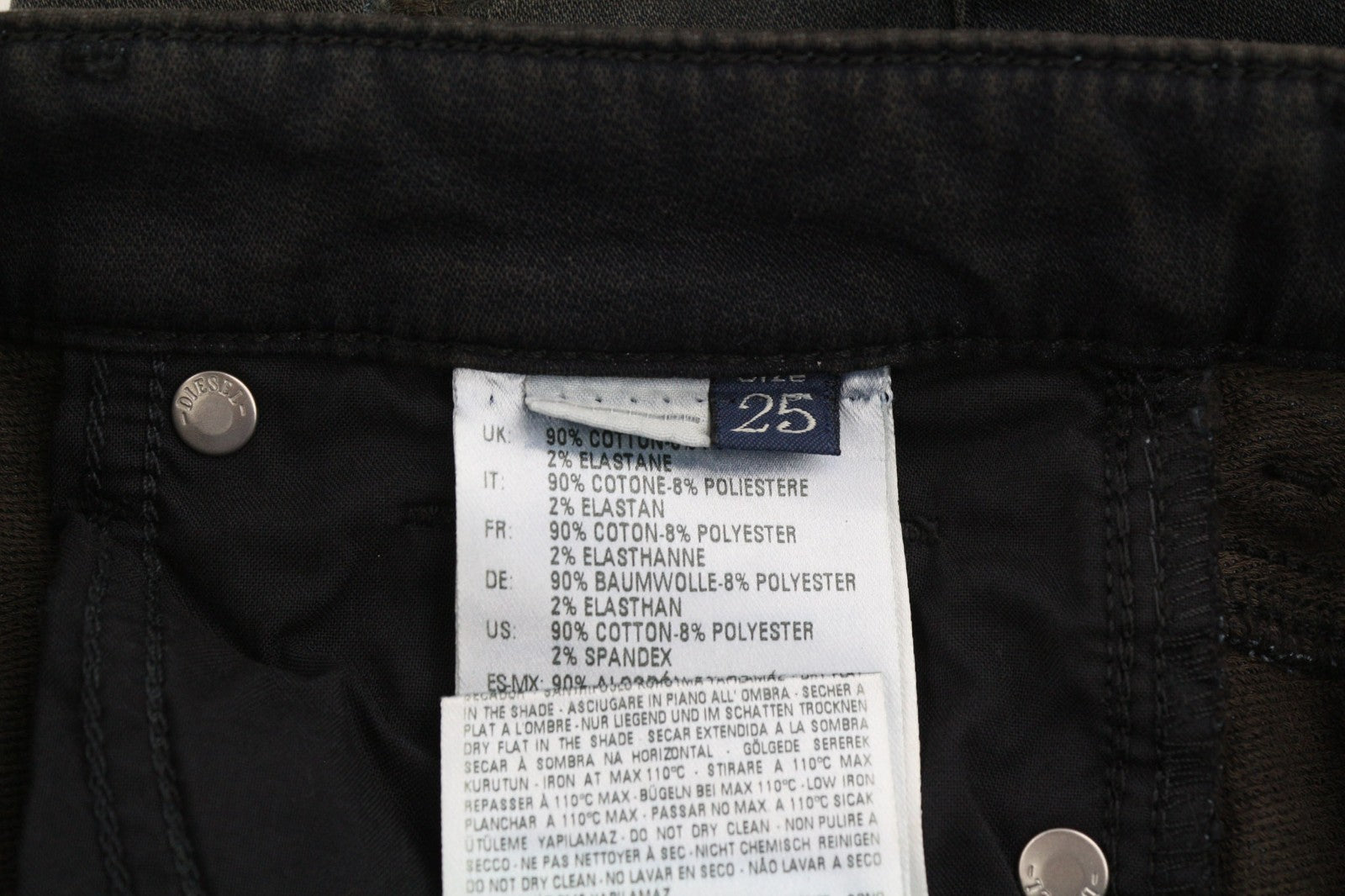 DIESEL Doris-NE 0669Q Women's Jeans W25 Blue Jogg Sweat Slim Skinny Stretch