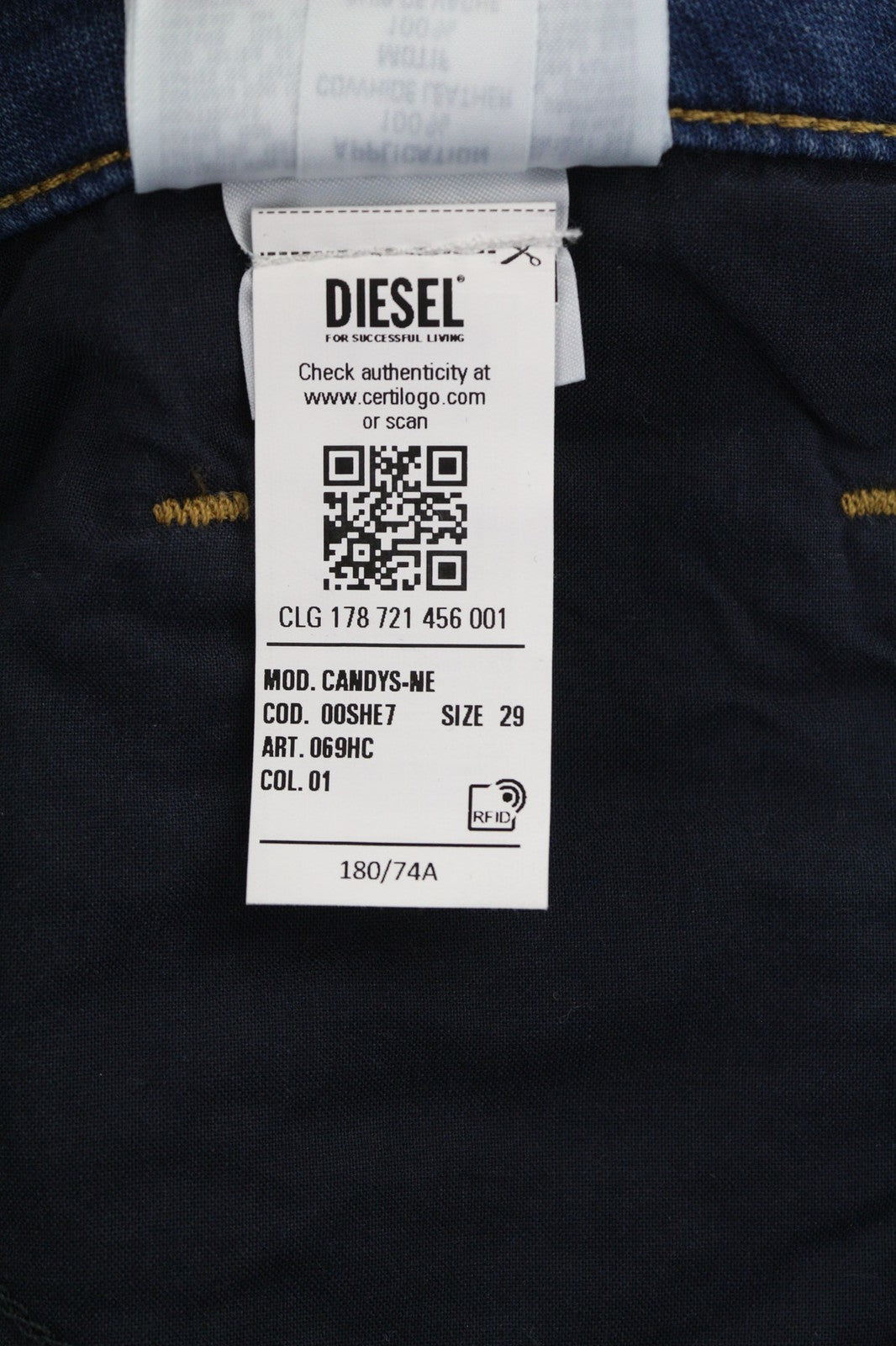 DIESEL Candys Jogg 069HC Women's Jeans W29 Blue Relaxed Sweat Boyfriend Fit