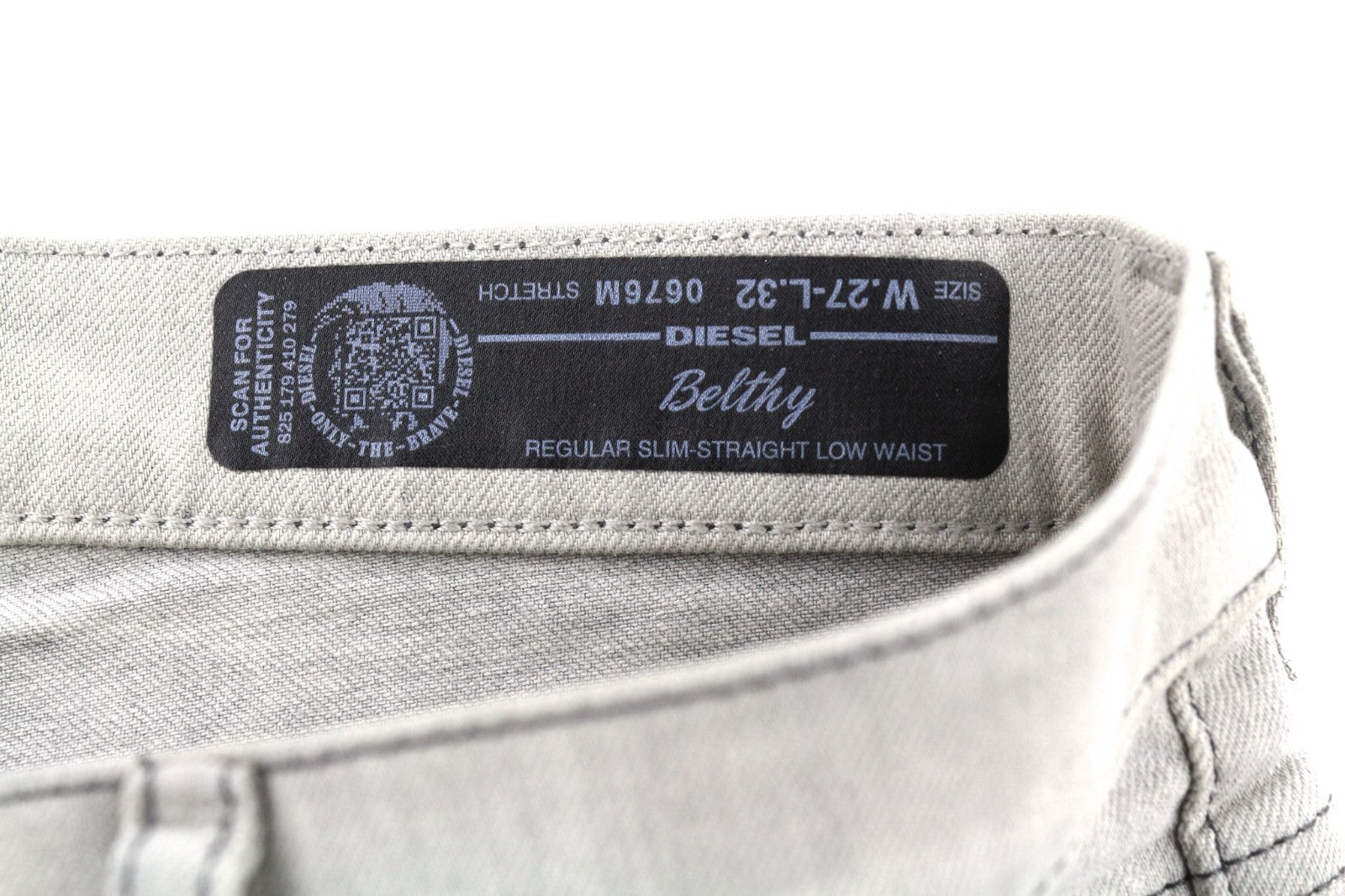 DIESEL D.N.A. Belthy 0676M Women's Jeans W27/L32 Grey Slim Straight RRP180