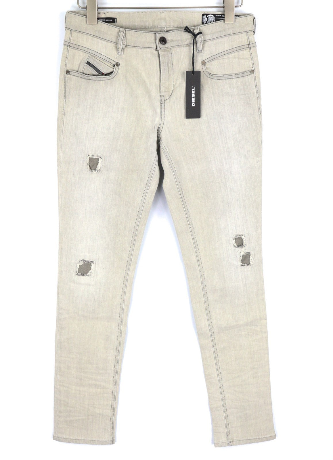 DIESEL D.N.A. Belthy 0676M Women's Jeans W28/L32 Grey Straight Slim RRP180