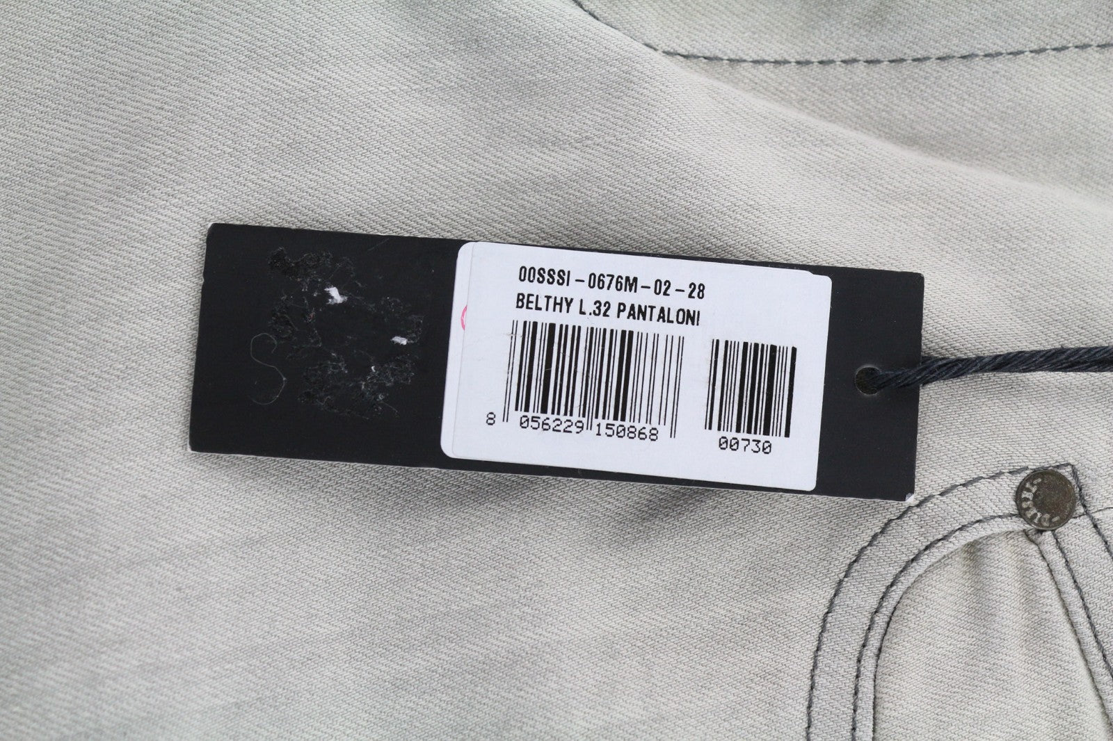 DIESEL D.N.A. Belthy 0676M Women's Jeans W28/L32 Grey Straight Slim RRP180