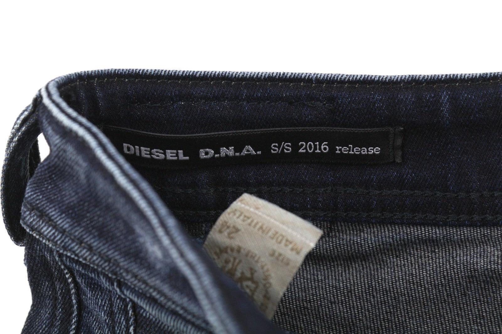 DIESEL D.N.A. Reen 0844T Women's Jeans W24/L30 Dark Blue Regular Straight Fit