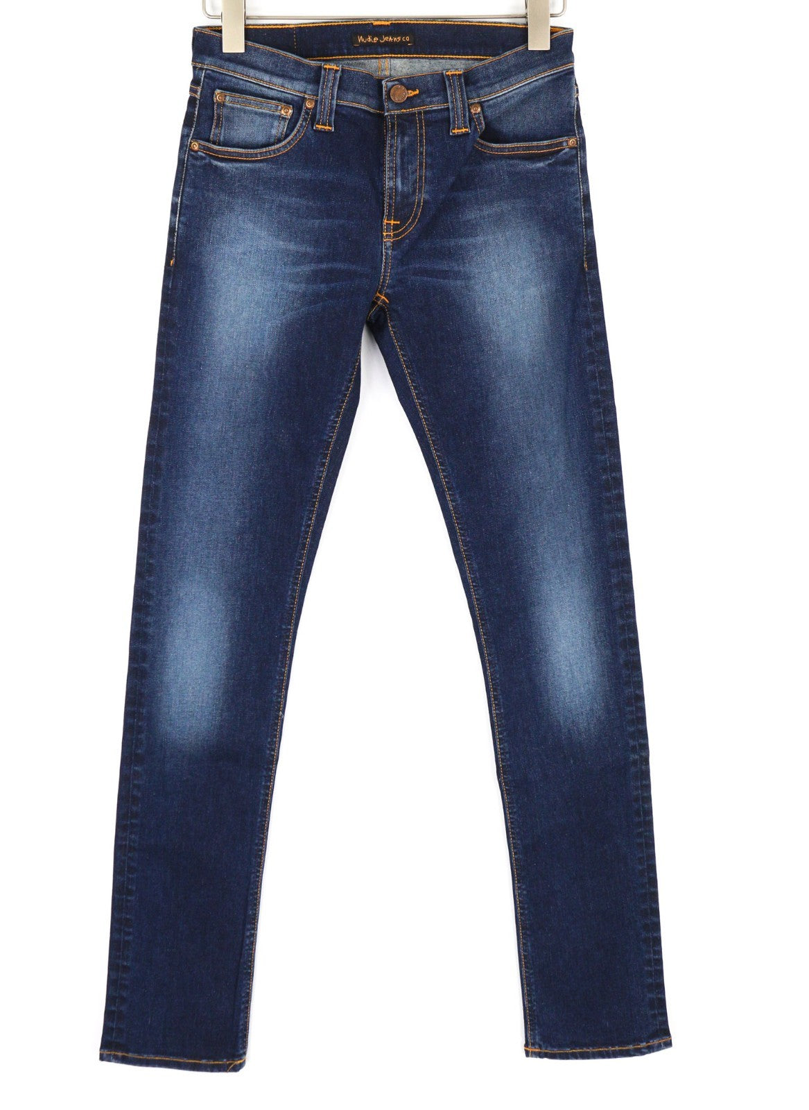 NUDIE JEANS Tube Kelly Men's W28/L34 Recycle Indigo Wash Zip Fly Blue Denim