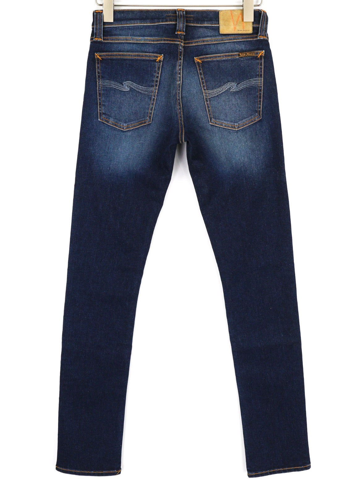 NUDIE JEANS Tube Kelly Men's W28/L34 Recycle Indigo Wash Zip Fly Blue Denim