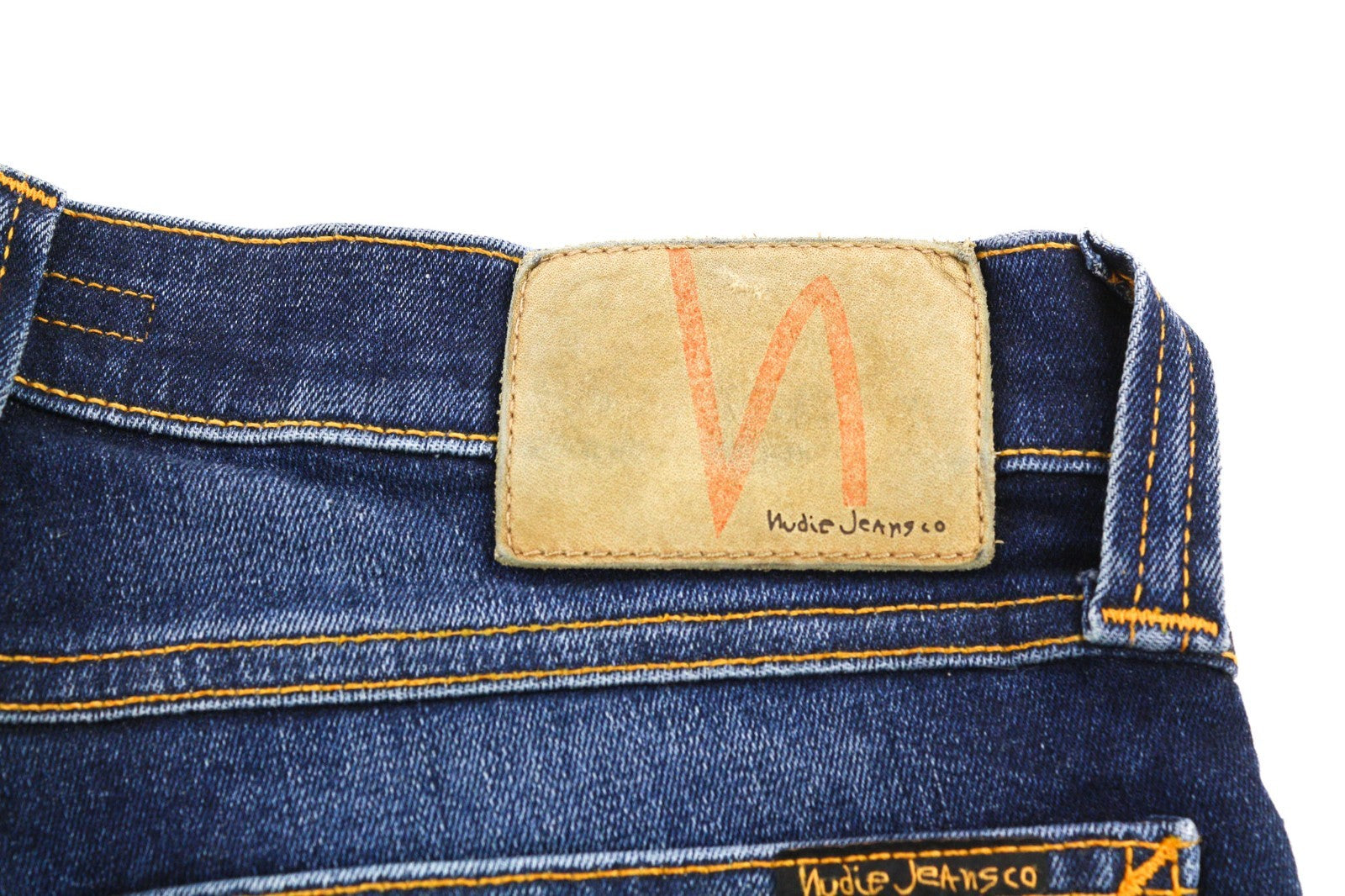 NUDIE JEANS Tube Kelly Men's W28/L34 Recycle Indigo Wash Zip Fly Blue Denim