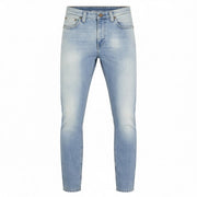 NUDIE JEANS High Kai Men's W29/L32 Light Bleached Indigo Zip Fly Washed Denim