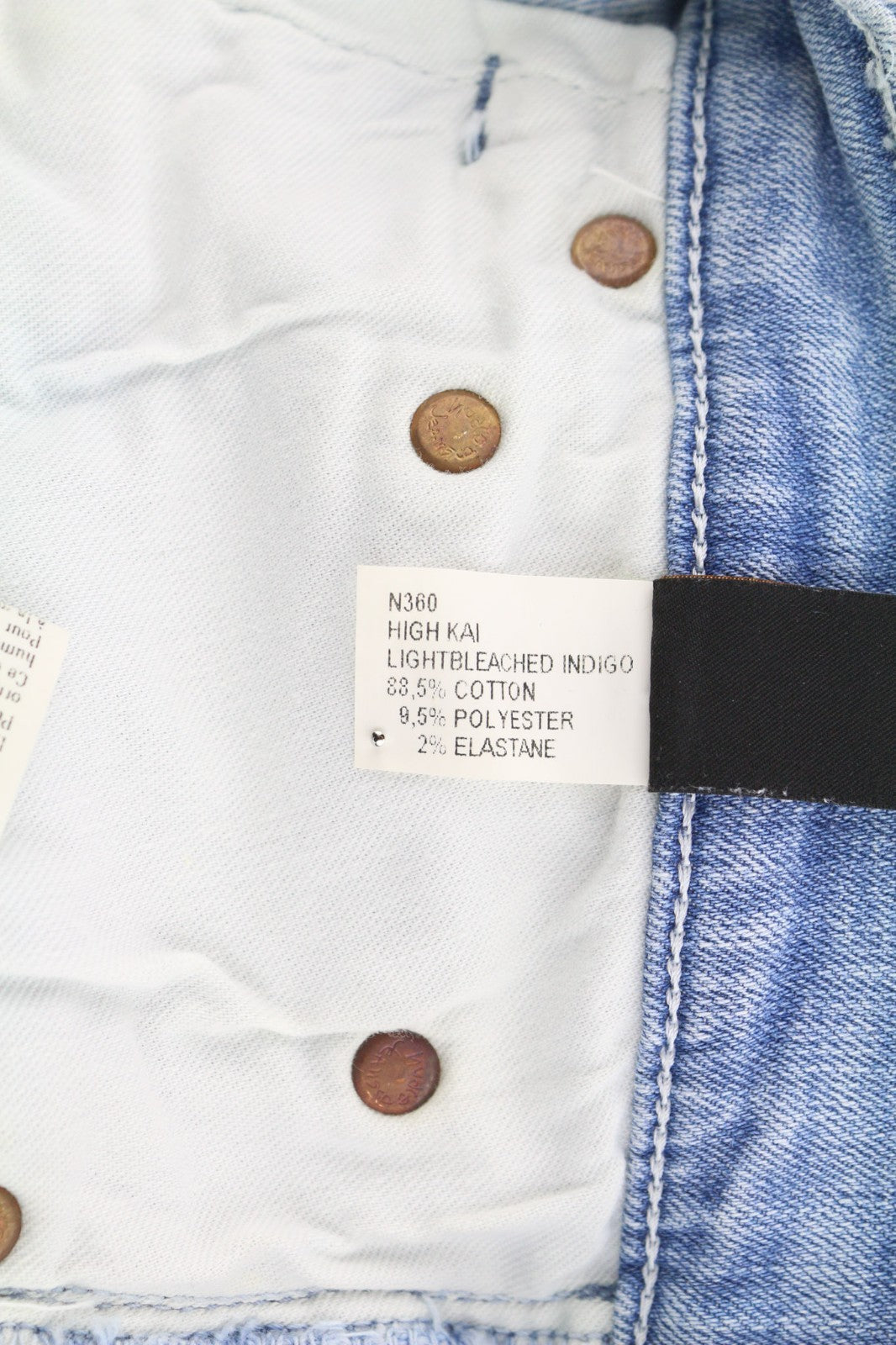 NUDIE JEANS High Kai Men's W29/L32 Light Bleached Indigo Zip Fly Washed Denim