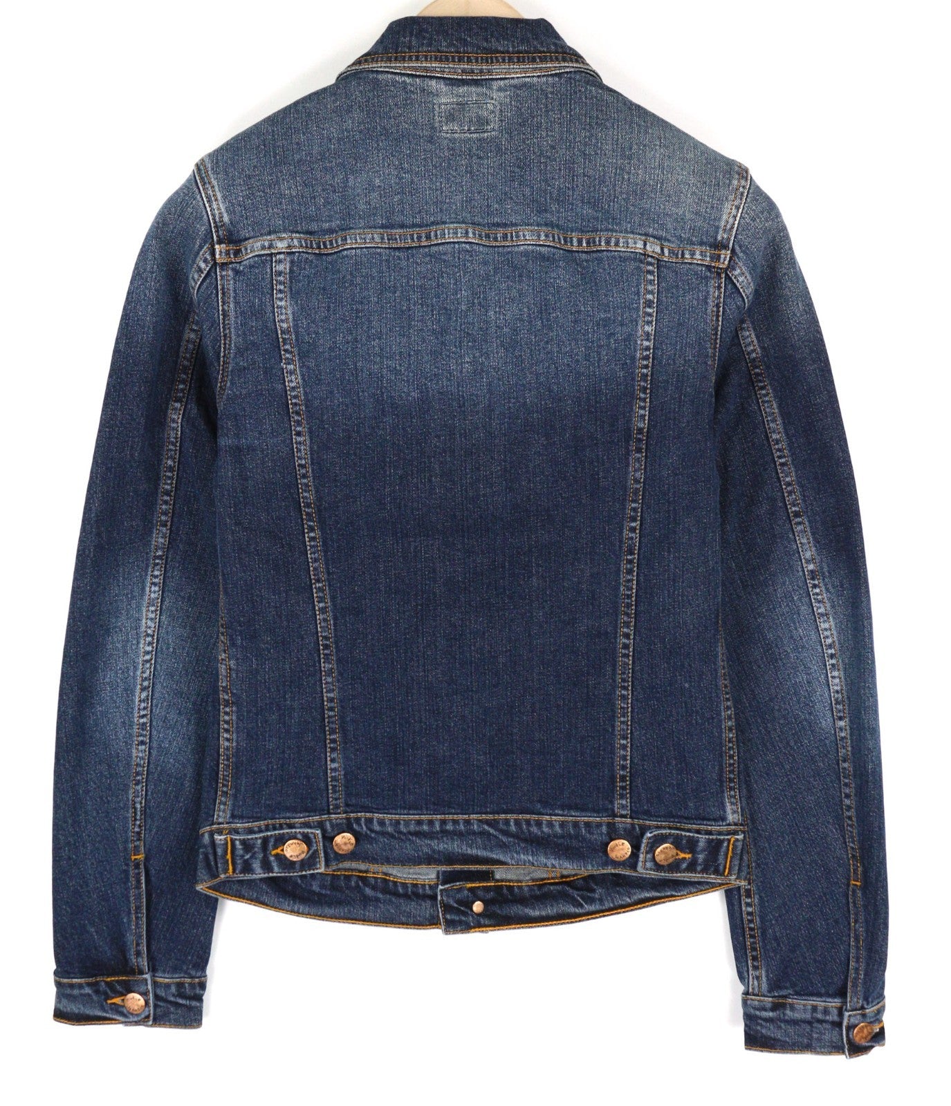 NUDIE JEANS Perry Men's Jacket XS Organic Excellent Blue Washed Denim Button