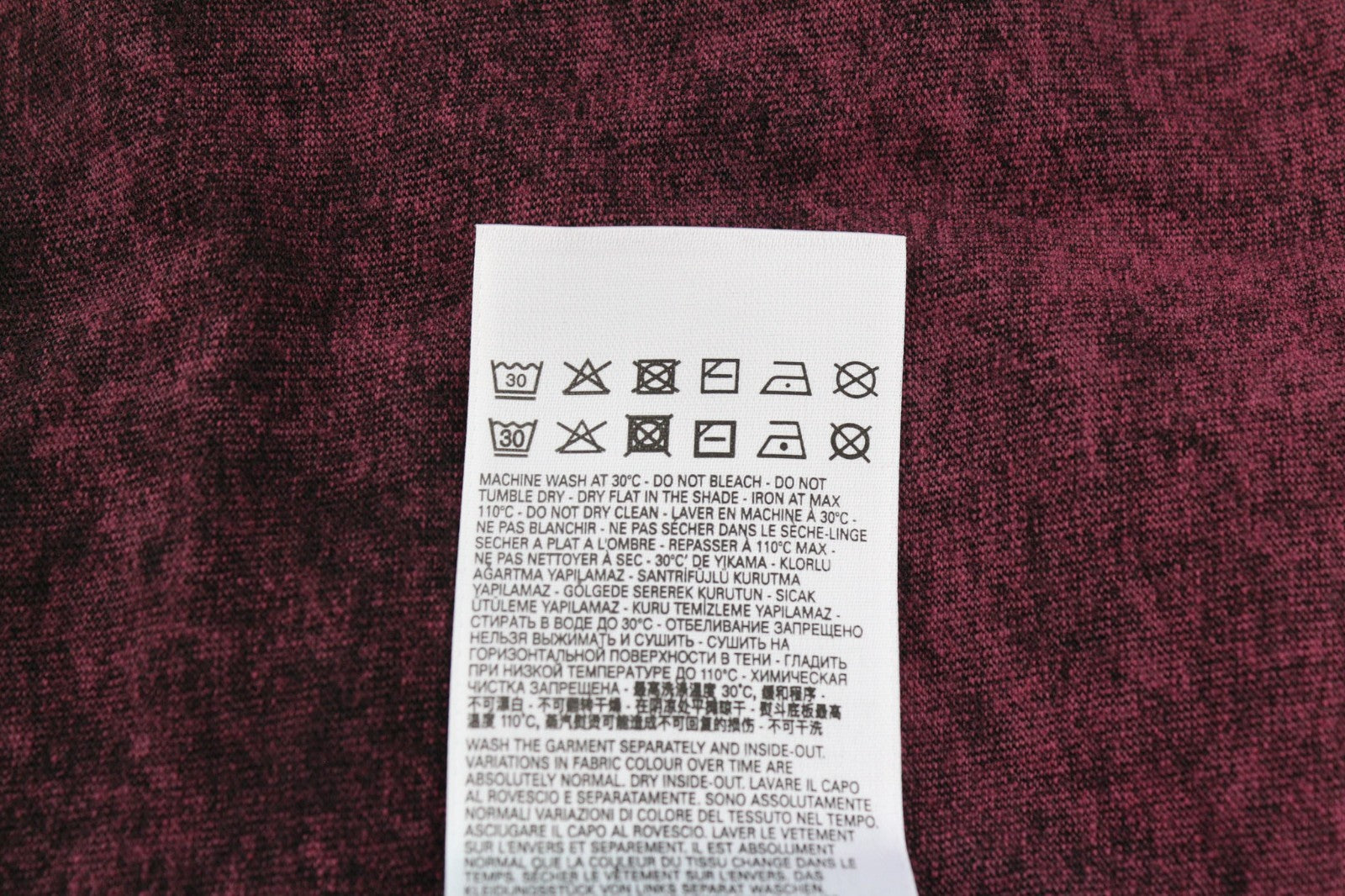 DIESEL T-Reg-E4 Women's T-Shirt XL Burgundy Crew Short Sleeve Easy RRP125