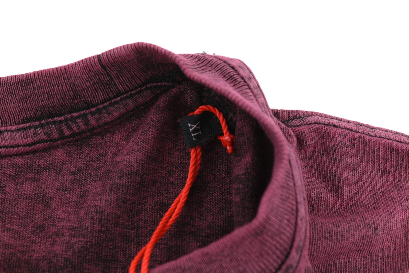 DIESEL T-Reg-E4 Women's T-Shirt XL Burgundy Crew Short Sleeve Easy RRP125