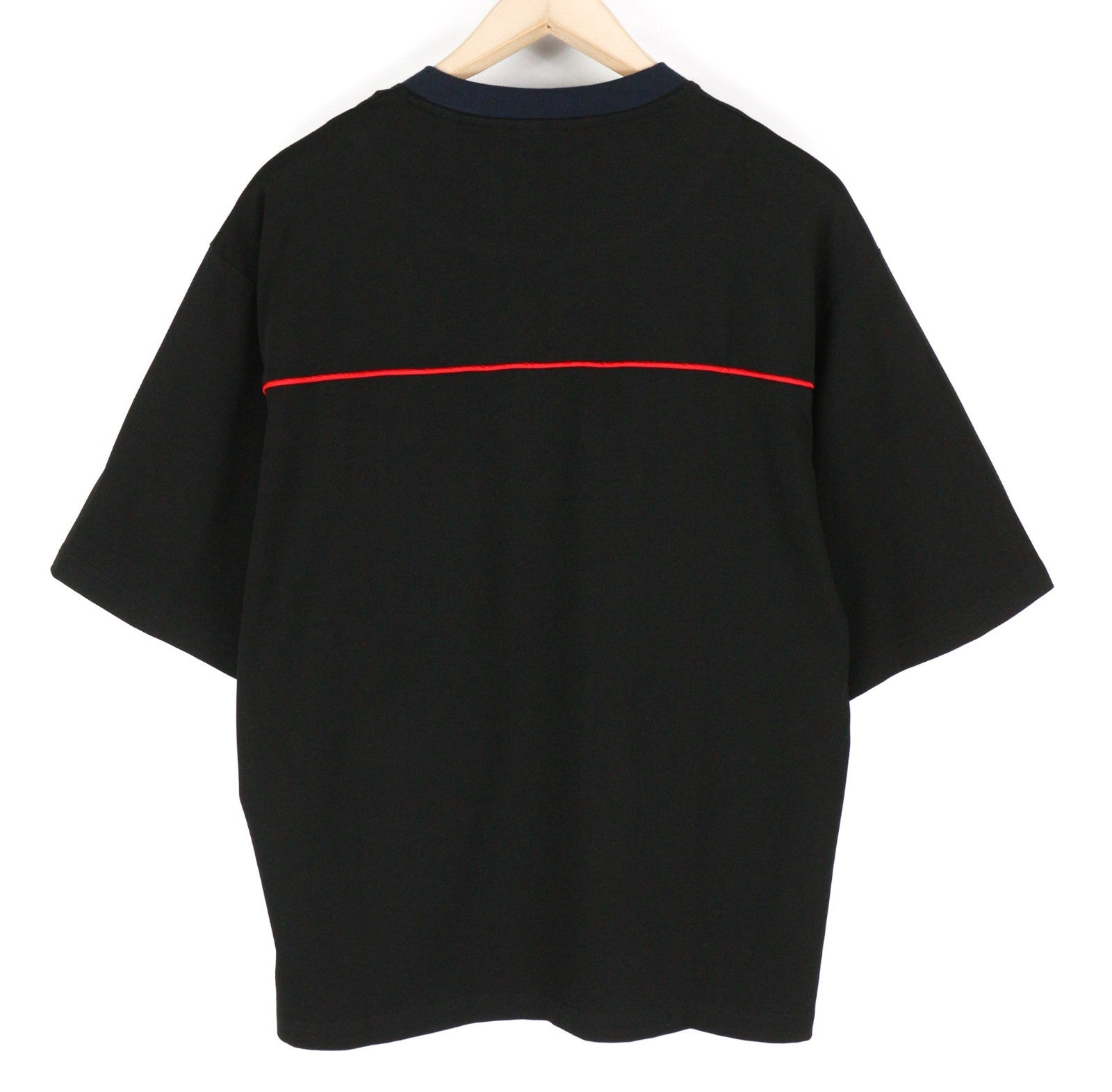 DIESEL T-Delphivy-Slits Men T-Shirt S Black Oversize V-Neck Short Sleeve RRP100