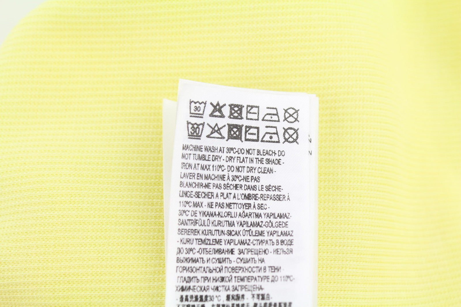 DIESEL T-Holdy Women's T-Shirt S Yellow Crew Short Sleeve Button Logo RRP300