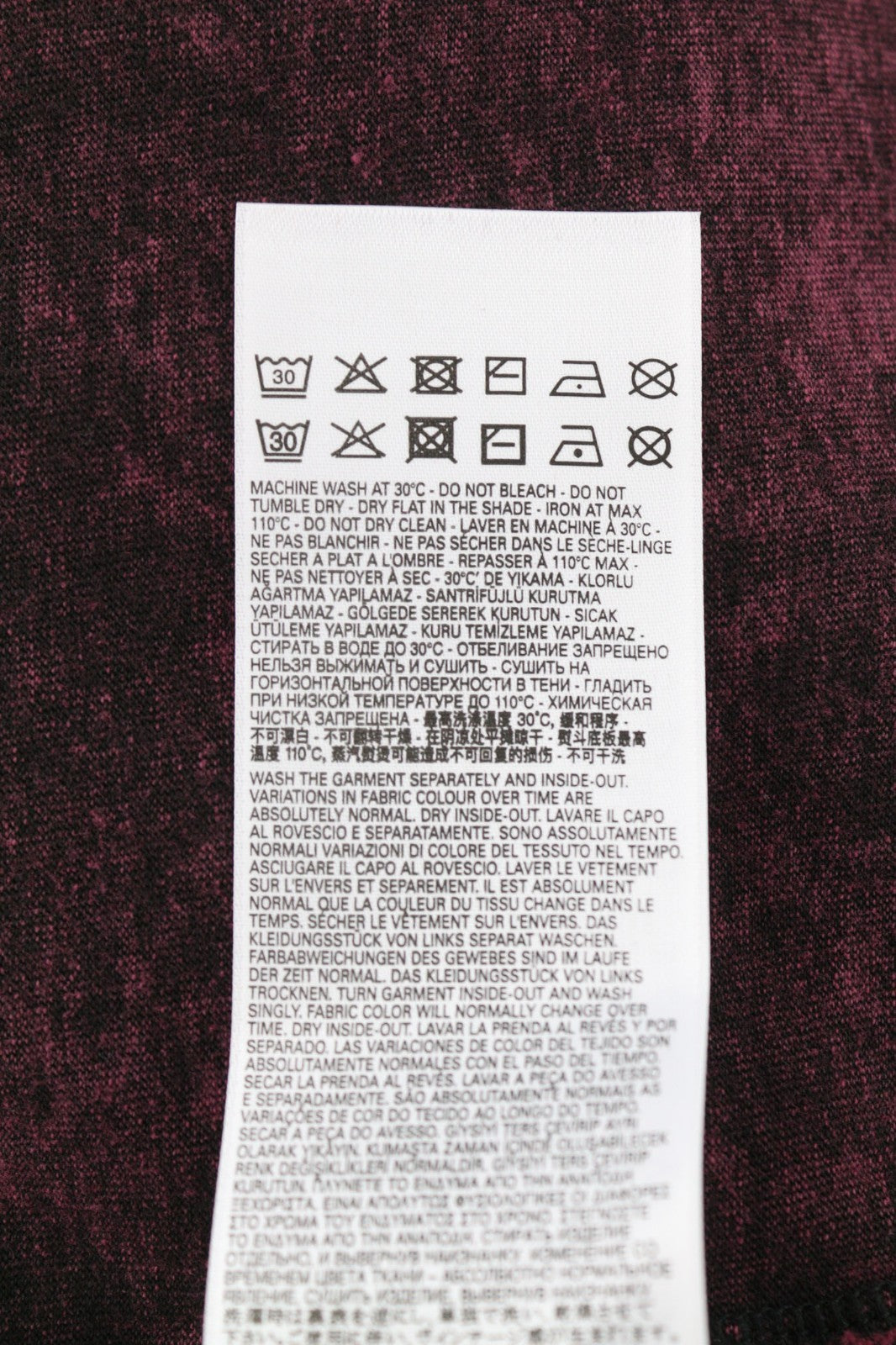 DIESEL T-Reg-E4 Women's T-Shirt M Black Crew Collar Short Sleeve Washed RRP125