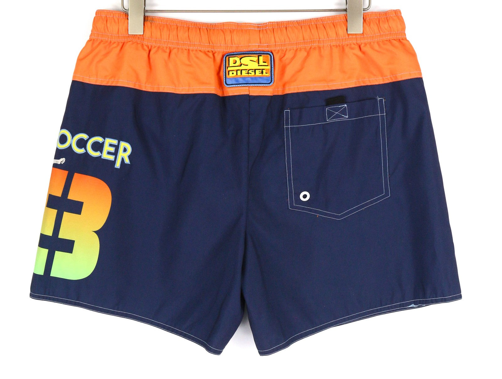 DIESEL BMBX-Wave-YK Men's Swimwear 2XL Beach Boxer Elastic Waist Mesh Lining