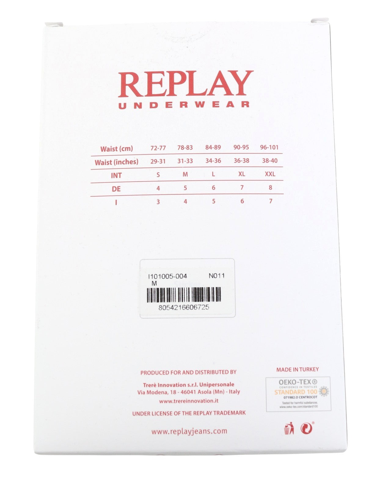 REPLAY Men Underwear M Black Elastic Waist Cotton Blend Stretch Trunks 2 Pack