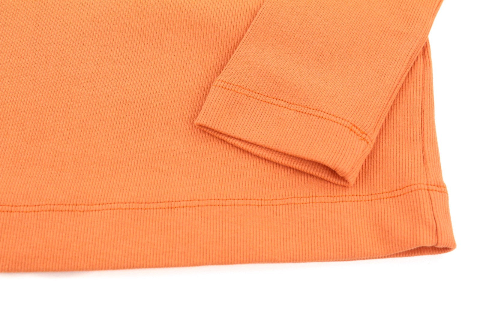 DIESEL T-Ballet-D Women T-Shirt M Orange Stretch Long Sleeve Round Neck RRP100