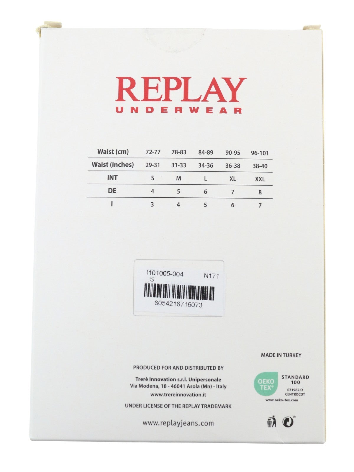 REPLAY Men Underwear S Dark Black Elastic Waist Cotton Stretchy Trunks 2 Pack