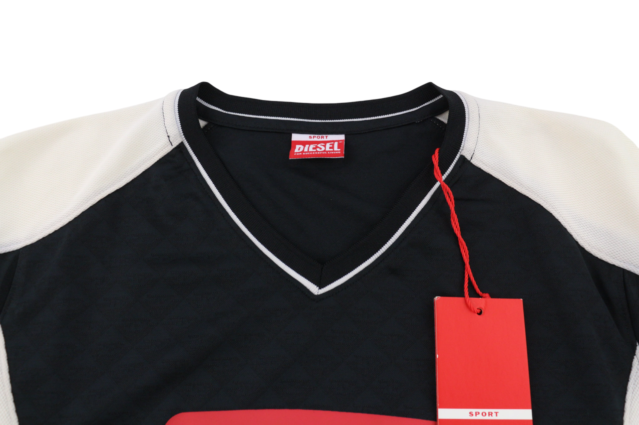 DIESEL Amtee-Breakdon-HT07 Men's Sweatshirt S V-Neck Sport Long Sleeve RRP150